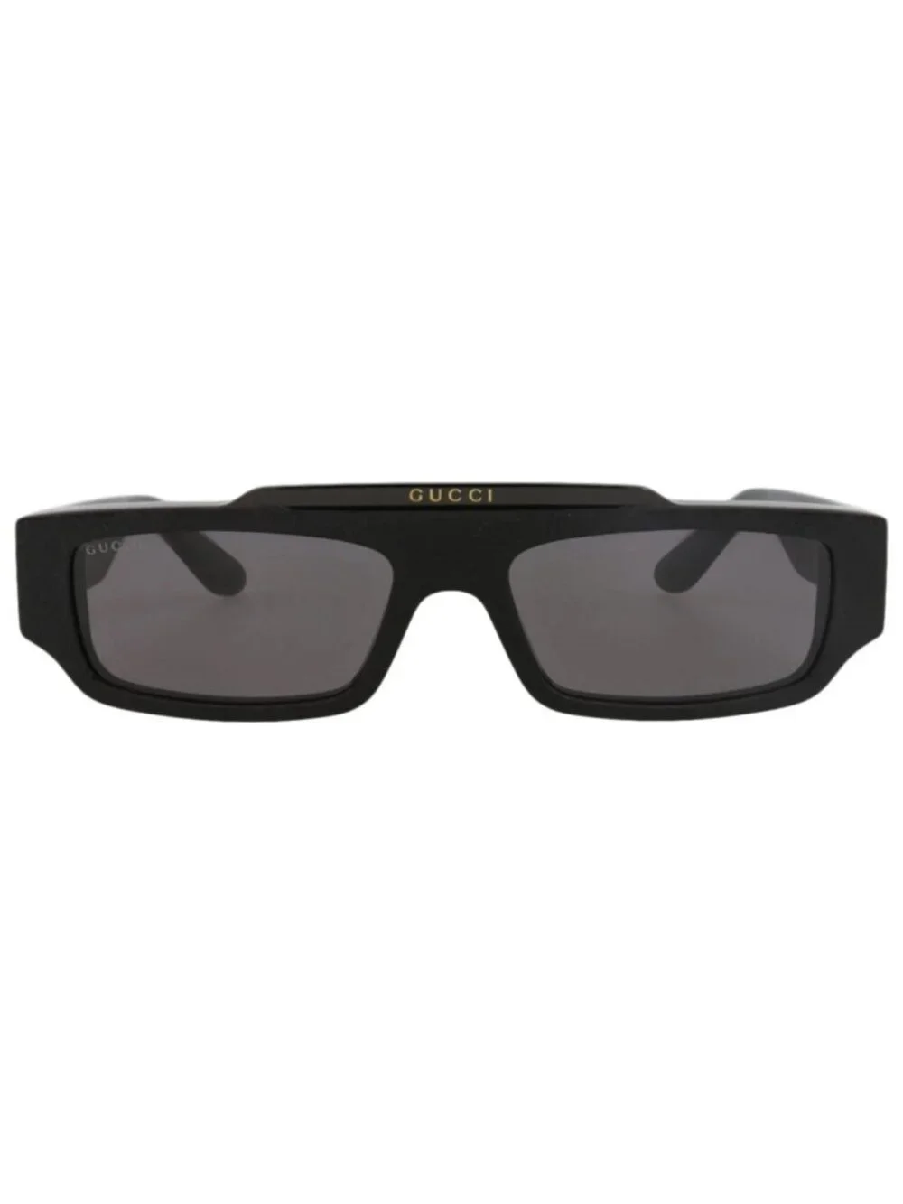 New Gucci Women's Sunglasses Square Rectangle Recycled Acetate Frame Mens Black